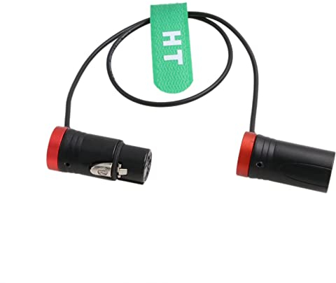 HangTon Audio Cable Low-Profile XLR 3 Pin Male to Female for Mic Camera Sound Devices 888 633 Zaxcom Zoom Audio Recorder Red 20