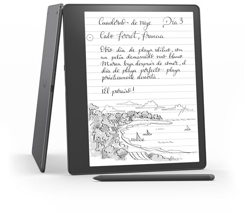 Kindle Scribe, el primer Kindle que a la vez es un cuaderno digital, todo en uno, con 16 GB de almacenamiento y una pantalla Paperwhite de 10,2 y 300 ppp | Con el lápiz premium + Kindle Unlimited