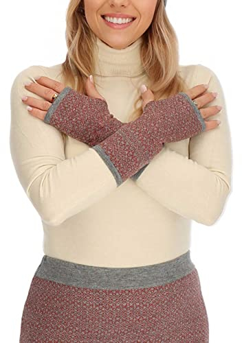 Kunst und Magie Damen Armstulpen Merinowolle Stulpen Handwärmer Pulswärmer Handschuhe Merinowolle Strick