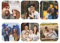 Dessous de Verre personnalisés avec Photo, Coucteurs en Cuir personnalisés, sous-Verres personnalisés avec Votre Photo, Image et Texte, Tapis de Tasse personnalisé (Carré, 6pcs)
