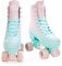 CROXER Rollschuhe Roller Skates für Kinder Erwachsene Mädchen Damen verstellbar (Sprinkly, 31-34 (20-21,5cm))