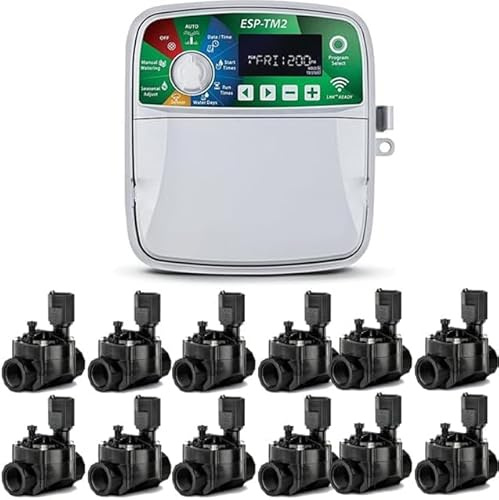 R.Bird ESP-TM2 Programmierer für automatische Bewässerung, 12 Innenbereiche + 12 Elektroventile, 100 HV, 24 V, 2,54 cm (1 Zoll)