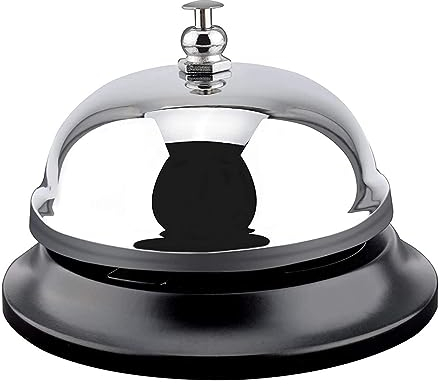 Campana de Servicio, Campanillas de Metal, Timbre de Recepción Llamada Timbre Llamada Servicio Timbre Servicio Mesa para Hotel, Restaurante, Cocina, Escuela