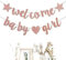 Welcome Baby Banner, Willkommen Zurück Banner, Herzlich Willkommen ZuhauseBanner Deko mit Herzen, für Partydeko Party Dekoration Zuhause Baby Geburt Weclome Home (Pink)