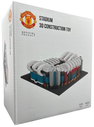 FOCO Offizielles Lizenzprodukt Manchester United Old Trafford FC BRXLZ-Steine 3D-Mini-Fußballstadion BAU-Set