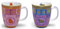 Dekomiro 2er Set TeaLogic Tassen Becher Mug im Design Tilly/Olly Bone China