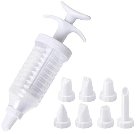 PARENCE.- Décorateur de Gâteaux Seringue avec 8 Embouts - Transformez Vos Créations Culinaires en Œuvres d'art