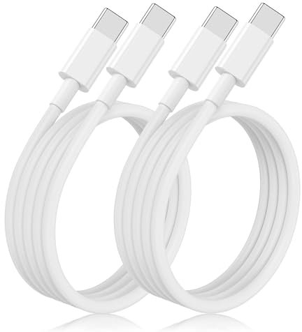 iPhone 15 Charger Cable 1M 2Pack, USB C to USB C Charging Cable 60W Fast Charging Type C Cable Lead for Apple iPhone 15 Pro Max/15 Pro/15 Plus,MacBook Pro/Air,iPad Pro/Air, Samsung S23 S22 S21