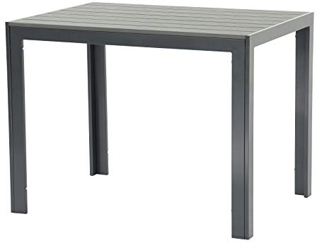 Gardissimo Aluminium Gartentisch Soul 100x70 anthrazit mit Nonwood Tischplatte, absolut wetterfest