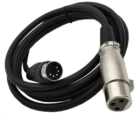 innov8 Cable de audio de 5 pines DIN a XLR hembra de 3 pines para instrumentos musicales (1,5 m)
