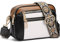 GAEKEAO Umhängetasche für Damen, kleine Umhängetasche, Leder, trendige Schulterhandtaschen, 9928 - Beige mit Schwarz und Braun, Kompakt