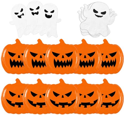 HAKOTI orange pumpkin tableware，pumpkin plates and napkins