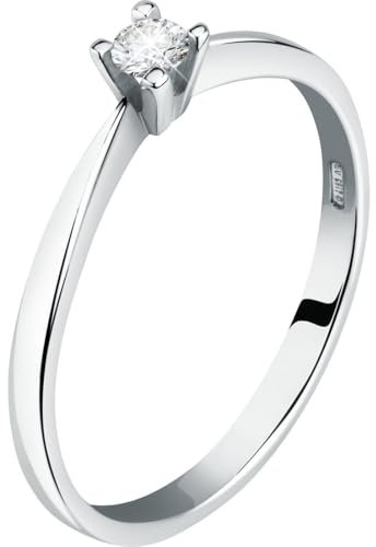 CHRIST Damen-Damenring 1 Diamant 52, Weißgold 32028507