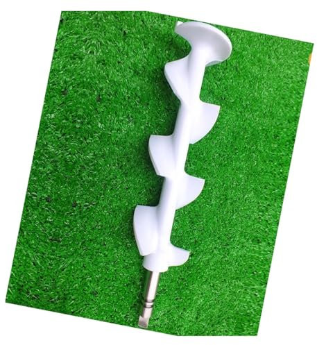 zoubeqie Ice Cream Maker Mixer White Spare Parts Compatible For Ocean Power Spiral Rod Mixer Mixer Shaft Ice Cream Maker Whisk Rod Replacement Parts