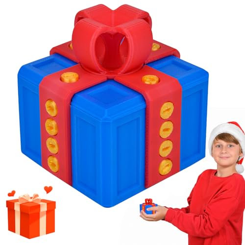 Pipihome Nervige Geschenkbox Really Annoying Geschenkbox mit Twist-Aufbewahrung und sortierten Farben Annoying Gift Box 3D-Druck Wirklich ärgerliche Geschenkbox mit Schrauben