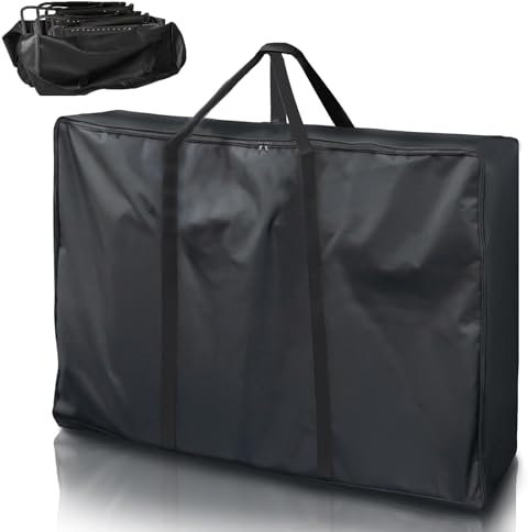 HAIORJUN Housse de Protection Oxford 600D pour Chaise Longue Pliante avec Fermeture,100 × 82 × 20cm,Grand Sac De Transport pour Chaise de Jardin,Chaise de Camping,Relax Jardin Exterieur,Transat Pliant
