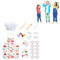 Giocattolo per giochi di ruolo in cucina | Set da forno per bambini con grembiule da dinosauro e cappello da chef - Set regalo per cucinare e preparare dolci per bambini, Set da forno per bambini per