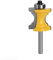 Trend Router Bits,Chamfer Edge Forming Router Bit,Milling Cutter,Bullnose Router Bit,1/4 Inch Shank Half Round Bearing Milling Cutter,Tungsten Carbide Oval Edge Convex Molding Woodworking Tool 1pcs