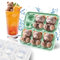 Zamety Silikon Eiswürfelform, Eiswürfelform mit Deckel, 6-Fach Niedliche Bär Eiswürfel Form, BPA-Frei Wiederverwendbar Ice Cube Tray, Eiswürfelformen für Eis, Whiskey, Cocktail, Saft