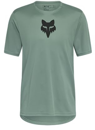 Fox Racing Men's Ranger Short Sleeve Mountain Bike Jersey, Pine, Small