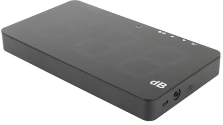 Schallmessgerät, USB-betriebenes 9,6-Zoll-LCD-Digital-30-130-dB-Display Wand-Schallmessgerät Hängendes 30-130-dB-Lärmmessgerät Dezibelmessung mit Datenlogger-Alarm