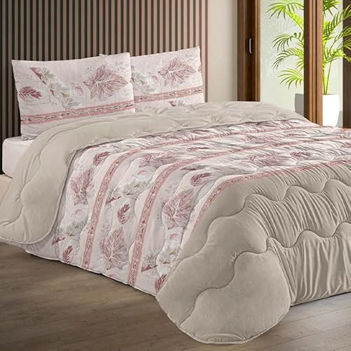 Rufino Díaz Edredón Invierno 450 gr Estampado Zamora 7 - Beige, 135 cm