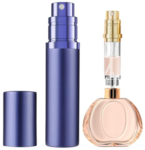 JOOMOKO Perfume Atomiser, 5ml Perfume Travel Bottle, Refillable Perfume Bottle Portable Perfume Spray Bottle Perfume Dispenser Perfume Refill Bottle for Travel Accessories Women Men(Purple)