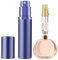 JOOMOKO Perfume Atomiser, 5ml Perfume Travel Bottle, Refillable Perfume Bottle Portable Perfume Spray Bottle Perfume Dispenser Perfume Refill Bottle for Travel Accessories Women Men（Purple）
