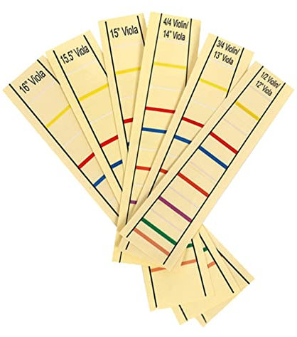 Kisangel Praktische Cello Fingeraufkleber für 3/4 Cello Griffbrett Etiketten Sticker Fingerpositionsmarkierung Leicht Abziehbar und Beschädigungsfrei für Anfänger