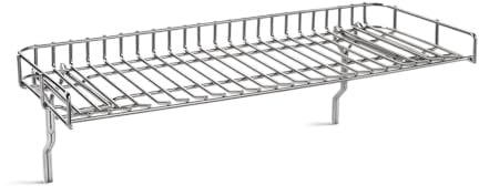 BURNHARD Warmhalterost für WAYNE Balkongrill Serie aus Edelstahl – zusätzliche Grillfläche & Temperaturzone, ideal zum Warmhalten, indirekten Grillen & Nachziehen von Steaks, Montage ohne Werkzeug