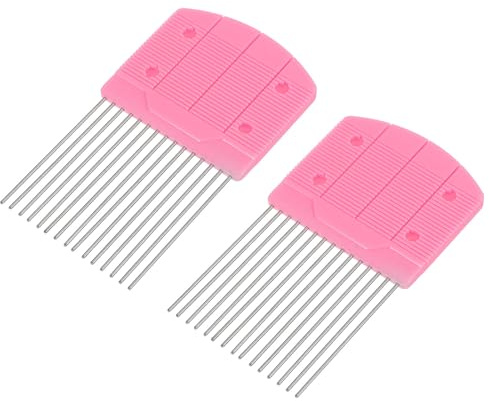 sourcing map Paper Quilling Tool Comb, 5.7 x 3.2 Inch Origami Carding Board Create Strip Loops for DIY Art Crafts, Paper Carding Crafts, Loops(Pink, Pack of 2)