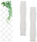Relaxdays Grigliato in Legno per Rampicanti, 180x60 cm, Set 3 Tralicci Allungabili Piante da Giardino e Balcone, Bianco