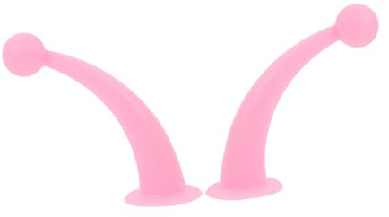 Silikon Saugnapf Tentakel Paar für Motorradhelm Rosa Dekoration
