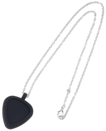 Verstellbare Silikon Halskette Gitarren Accessoire Halskette Für Gitarre Pick Organisation Elektrischer Bass Musiker Geschenk