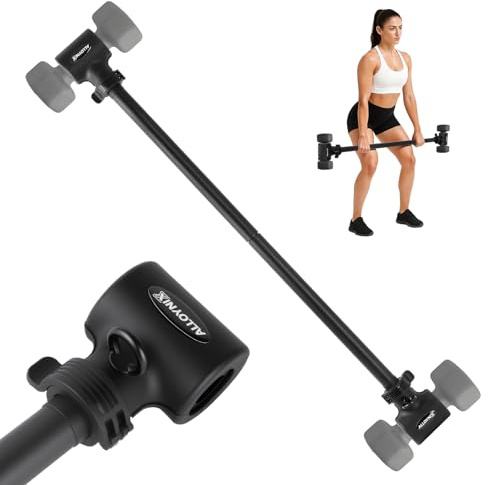 ALLOYNIX Dumbbell to Barbell Converter 2.0 – Transform Dumbbells into Barbell Set for Home Gym, Adjustable Weight Bar with Anti-Slip Foam Grip, Steel Clamp & 200LB Max Capacity, Compatible with Standard Dumbbells