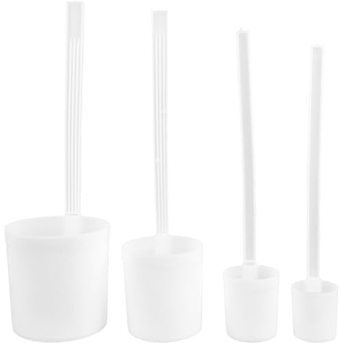 Angoily 4pcs Long Handled Wine Ladle Plastic Serving Spoon Wine Pouring Ladle with Pouring Spout Water Scoop for Homebrew Spirits Bartender Tasting Party