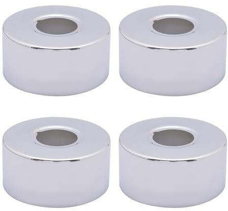 4 Stk G3/4 Rosetten Für Duscharmaturen, Heizungsrohr Rosette, Ø25mm, 30x66mm, Abdeckrosette Für Duschzubehör, Wasserhahndekoration, für Duschköpfe und Warm und Kaltwasser Unterputzarmaturen
