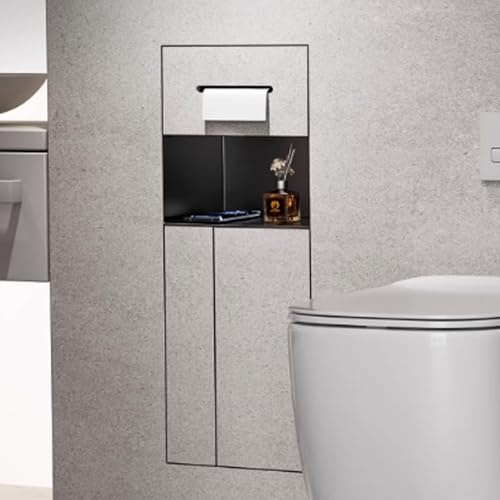 Unterputz Toilettenpapierhalter Badezimmer-Toilettenpapierhalter In Der Wand, Robuste, Eingelassene Wandnische, Aufbewahrung/Organisation/Dekoration, Duschnische Mit Regalen
