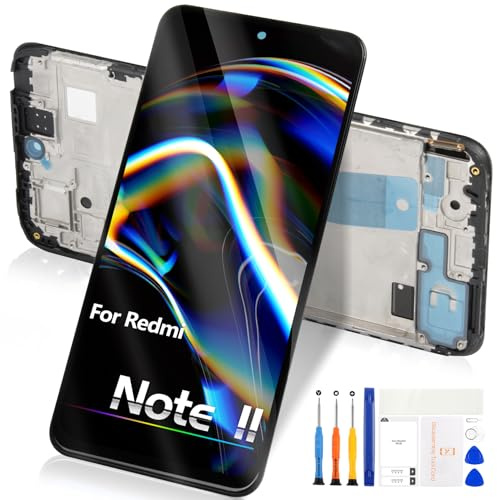 Reparo Pantalla LCD para Xiaomi Redmi Note 11 LCD Pantalla táctil para Redmi Note 11 2201117TG 2201117TI 2201117TY 2201117TL Recambio de Pantalla Digitalizador Asamblea (Negro con Marco)