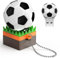 Uflatek 16 GB Pendrive Diseño Fútbol Memoria USB 2.0 Flash Drive Portatil U Disk Blanco Thumb Drive Expansión De Memoria para Computadoras, PC y Tableta