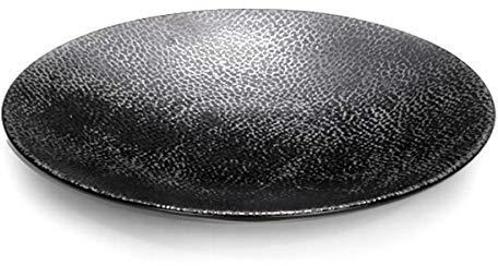 Lambert - Kaori - Rochen Optik - Frühstücksteller, Teller, Kuchenteller - Ø: 21 cm - mit Metallic Rochen Optik - Steingut - 1 Stück