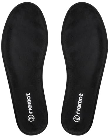 riemot Solette Memory Foam Uomo Donna, Soletta Scarpe per Stivali da Lavoro e Scarpe da Passeggio, Sport Solette per Assorbimento Degli Urti e Ammortizzazione, Comfort, Soffice - Nero 38 EU
