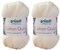 2x50 Gramm Gründl Cotton Quick 100% Baumwolle, Häkelgarn mercerisiert, gasiert, gekämmt inkl. Anleitung für ein Meerschwein (132 Creme)