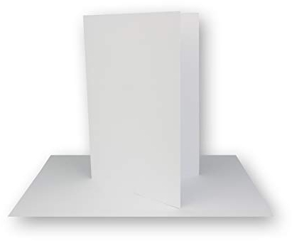FarbenFroh by GUSTAV NEUSER 25x Faltkarten DIN A7 in Hochweiß (Weiß) - 10,5 x 7,4 cm - Grammatur: 240 g/m² - Kleine Doppelkarten blanko zum Selbstgestalten und Bedrucken