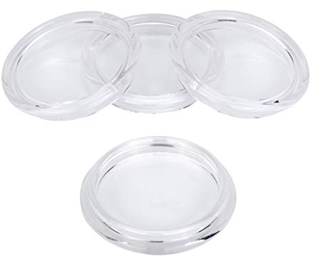 Set of 4 - Castor Cups (Caster Cups) – Floor Protection - Suitable for Upto 75mm Wheel Diameter (Furniture, Appliances, etc)