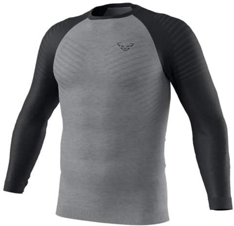 Dynafit Tour Light Merino M L/S Tee Langarm-Shirt für Herren, Herren, Langärmliges Shirt, 08-0000071364, Schwarz (Black Out/0530), XXL