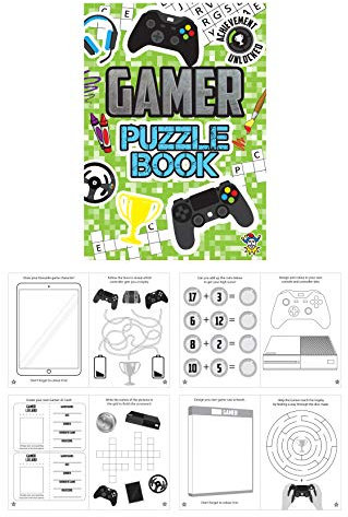 10 x Mini Gamer Puzzle Books