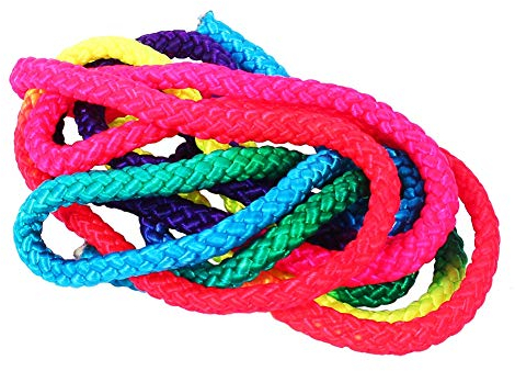 Goshyda Gymnastik-Kunstseil, Seile mit Farbe, Rhythmische Gymnastik-Seil-Wettbewerb, für Sporttraining, Erwachsene und Kinder