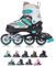 meteor® Inliner Rollen Inline Skates Mädchen und Jungen Inliner Kinder Inline Skates ABEC7 Rollen inliner mit Einstellbarer Größe Inliner Kinder Inline Skates