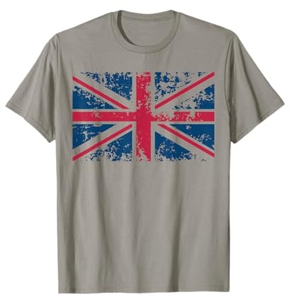 Union Jack - Camisa vintage con la bandera del Reino Unido | Regalo de leales de Gran Bretaña Camiseta